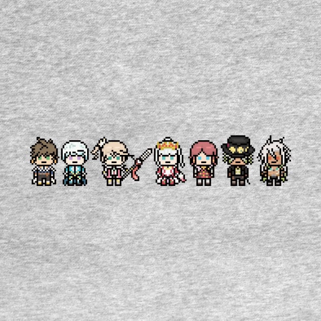 Zestiria Cast Pixel Art by Tatsu_chan